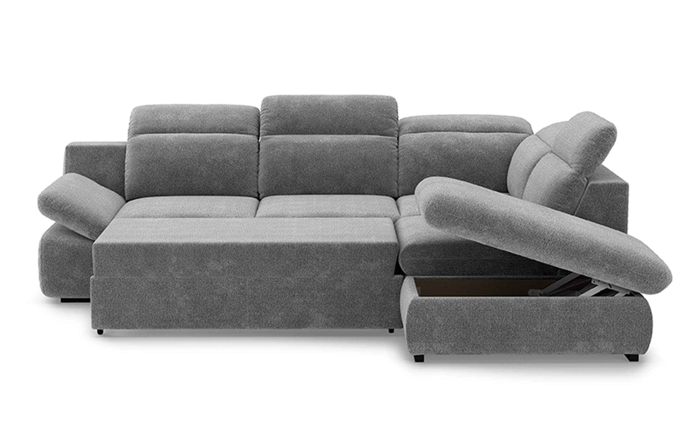 Extendable corner sofa Loran, grey  5